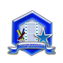 Storyteller Blue Badge Sample