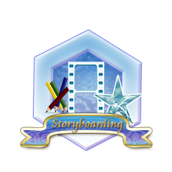 Storyteller Sky Badge Sample