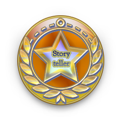 Storyteller Gold Badge Sample