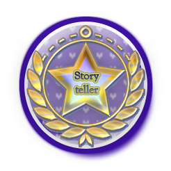 Storyteller Purple Badge Sample